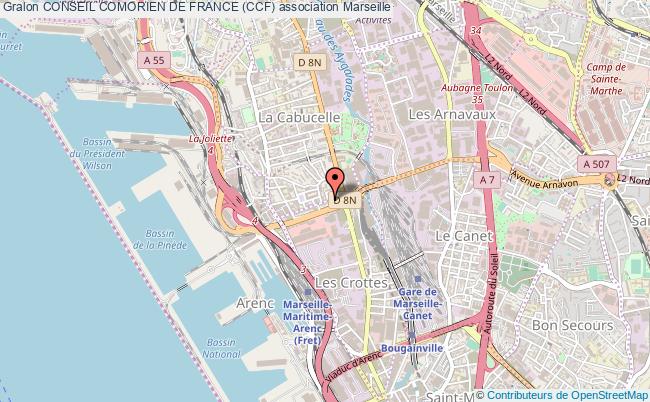 plan association Conseil Comorien De France (ccf) Marseille