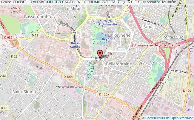plan association Conseil D'animation Des Sages En Economie Solidaire (c.a.s.e.s) Toulouse