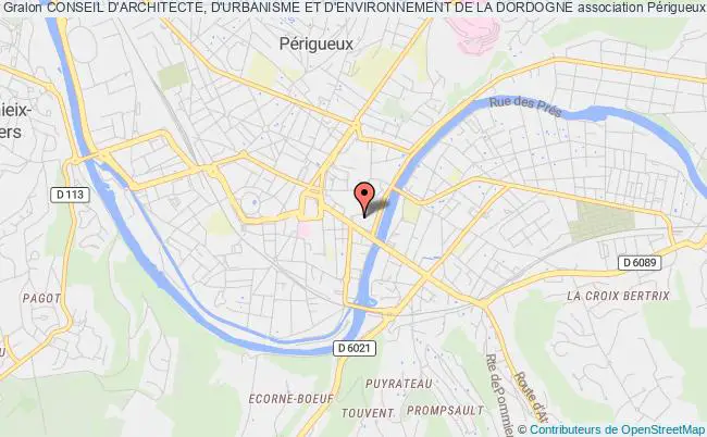 plan association Conseil D'architecte, D'urbanisme Et D'environnement De La Dordogne Périgueux