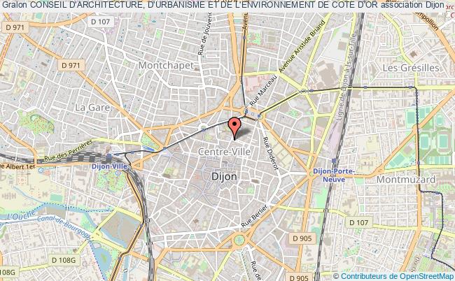 plan association Conseil D'architecture, D'urbanisme Et De L'environnement De Cote D'or Dijon