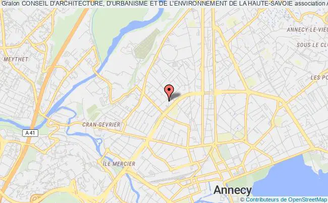 plan association Conseil D'architecture, D'urbanisme Et De L'environnement De La Haute-savoie Annecy