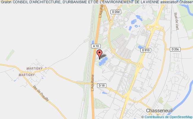 plan association Conseil D'architecture, D'urbanisme Et De L'environnement De La Vienne Chasseneuil-du-Poitou