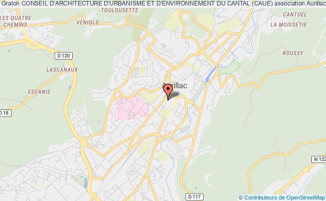plan association Conseil D'architecture D'urbanisme Et D'environnement Du Cantal (caue) Aurillac