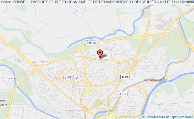 plan association Conseil D'architecture D'urbanisme Et De L'environnement De L'aude  (c.a.u.e.-11) Carcassonne