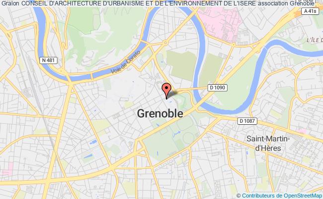 plan association Conseil D'architecture D'urbanisme Et De L'environnement De L'isere Grenoble