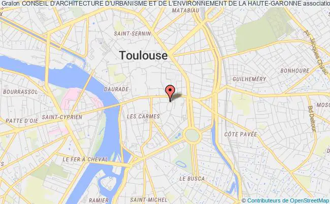 plan association Conseil D'architecture D'urbanisme Et De L'environnement De La Haute-garonne Toulouse