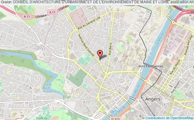 plan association Conseil D'architecture D'urbanisme Et De L'environnement De Maine Et Loire Angers