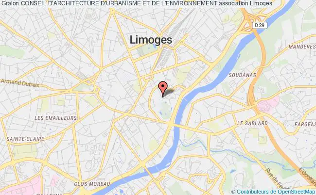 plan association Conseil D'architecture D'urbanisme Et De L'environnement Limoges