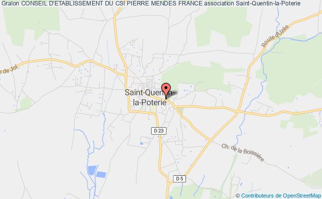 plan association Conseil D'etablissement Du Csi Pierre Mendes France Saint-Quentin-la-Poterie