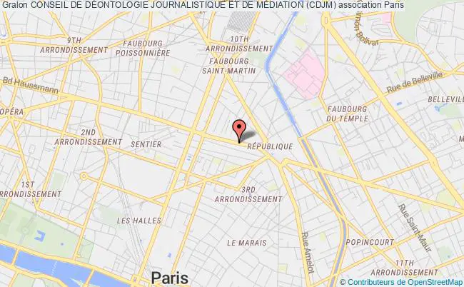 plan association Conseil De DÉontologie Journalistique Et De MÉdiation (cdjm) PARIS