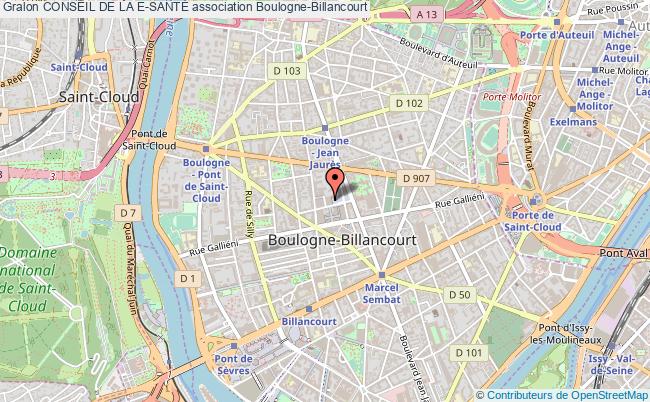 plan association Conseil De La E-santÉ Boulogne-Billancourt