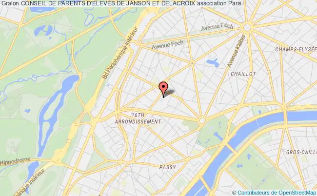 plan association Conseil De Parents D'eleves De Janson Et Delacroix Paris