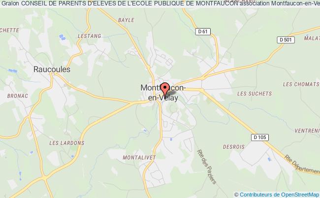 plan association Conseil De Parents D'eleves De L'ecole Publique De Montfaucon Montfaucon-en-Velay