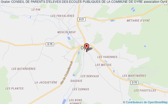plan association Conseil De Parents D'eleves Des Ecoles Publiques De La Commune De Oyre Oyré
