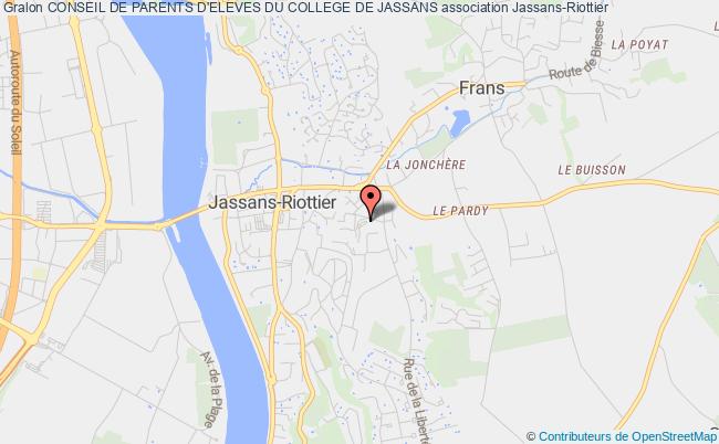 plan association Conseil De Parents D'eleves Du College De Jassans Jassans-Riottier