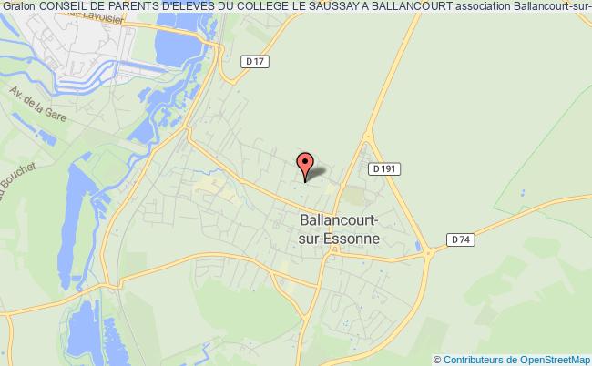 plan association Conseil De Parents D'eleves Du College Le Saussay A Ballancourt Ballancourt-sur-Essonne