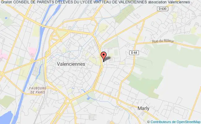 plan association Conseil De Parents D'eleves Du Lycee Watteau De Valenciennes Valenciennes