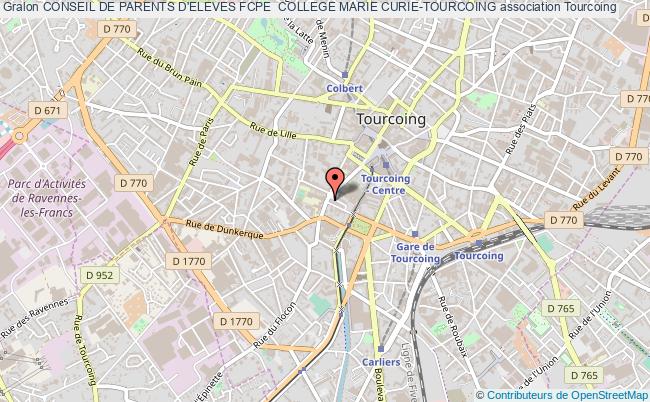 CONSEIL DE PARENTS D'ELEVES FCPE  COLLEGE MARIE CURIE-TOURCOING