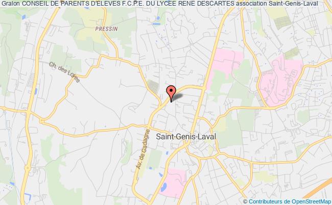 plan association Conseil De Parents D'eleves F.c.p.e. Du Lycee Rene Descartes Saint-Genis-Laval