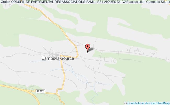 plan association Conseil De Partemental Des Associations Familles Laiques Du Var Camps-la-Source