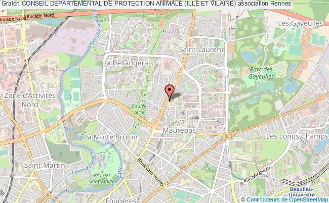 plan association Conseil Departemental De Protection Animale (ille Et Vilaine) Rennes