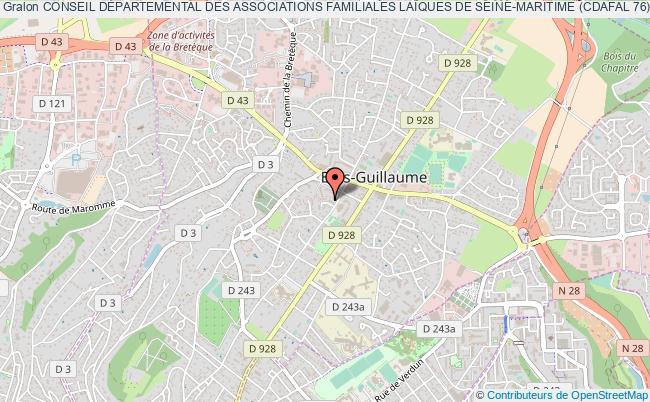 plan association Conseil DÉpartemental Des Associations Familiales LaÏques De Seine-maritime (cdafal 76) Bois-Guillaume