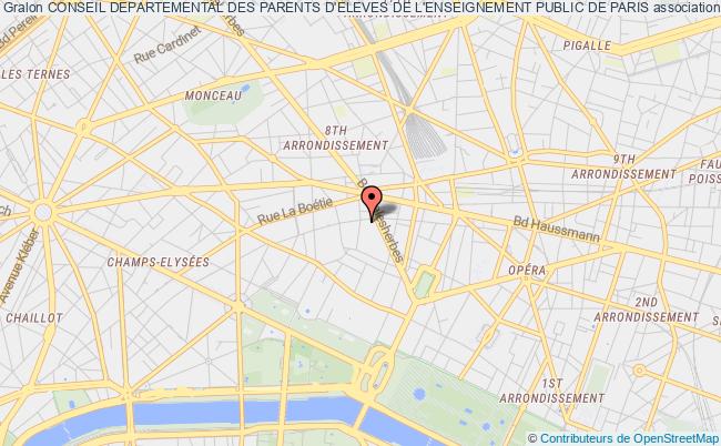 plan association Conseil Departemental Des Parents D'eleves De L'enseignement Public De Paris Paris