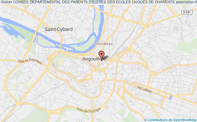 plan association Conseil Departemental Des Parents D'eleves Des Ecoles Laiques De Charente Angoulême