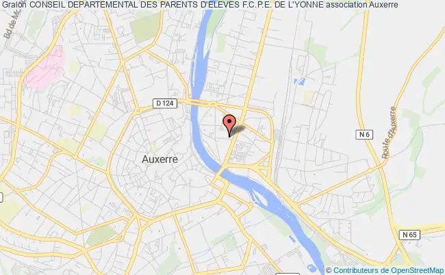 plan association Conseil Departemental Des Parents D'eleves F.c.p.e. De L'yonne Auxerre
