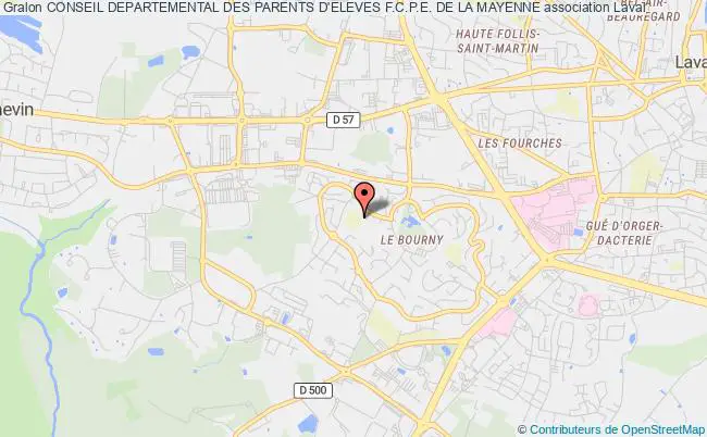 plan association Conseil Departemental Des Parents D'eleves F.c.p.e. De La Mayenne Laval