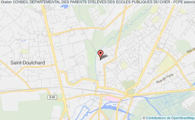 plan association Conseil DÉpartemental Des Parents D?ÉlÈves Des Écoles Publiques Du Cher - Fcpe Bourges