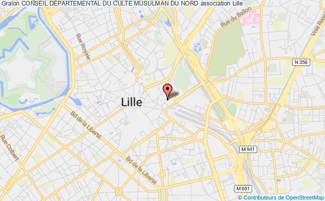 plan association Conseil DÉpartemental Du Culte Musulman Du Nord Lille