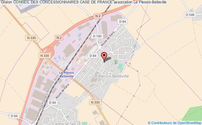 plan association Conseil Des Concessionnaires Case De France Le Plessis-Belleville