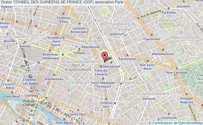 plan association Conseil Des GuinÉens De France (cgf) Paris