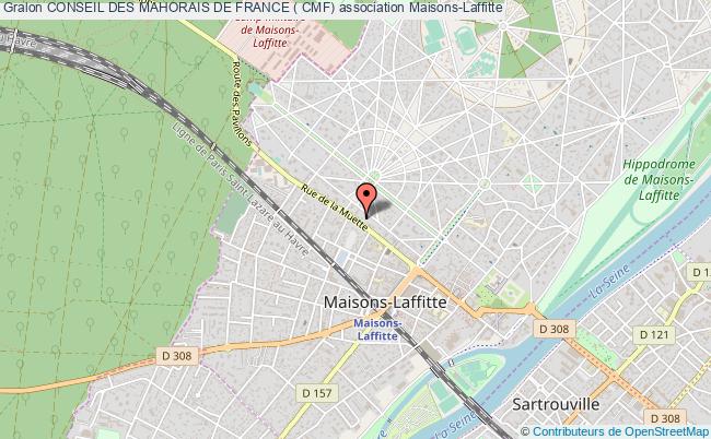 plan association Conseil Des Mahorais De France ( Cmf) Maisons-Laffitte