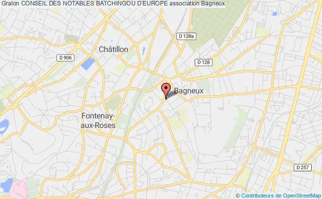 plan association Conseil Des Notables Batchingou D'europe Bagneux