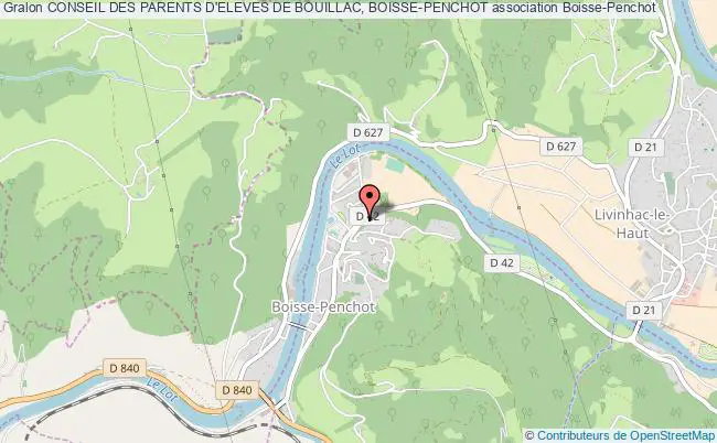 plan association Conseil Des Parents D'eleves De Bouillac, Boisse-penchot Boisse-Penchot