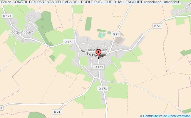 CONSEIL DES PARENTS D'ELEVES DE L'ECOLE PUBLIQUE D'HALLENCOURT