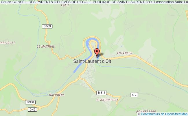plan association Conseil Des Parents D'eleves De L'ecole Publique De Saint Laurent D'olt Saint-Laurent-d'Olt