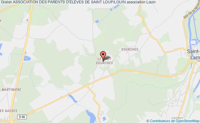plan association Conseil Des Parents D'eleves De Louin - Saint Loup Lamaire Louin