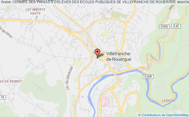 plan association Conseil Des Parents D'eleves Des Ecoles Publiques De Villefranche De Rouergue Villefranche-de-Rouergue