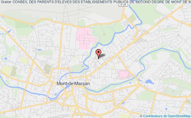plan association Conseil Des Parents D'eleves Des Etablissements Publics De Second Degre De Mont De Marsan Mont-de-Marsan