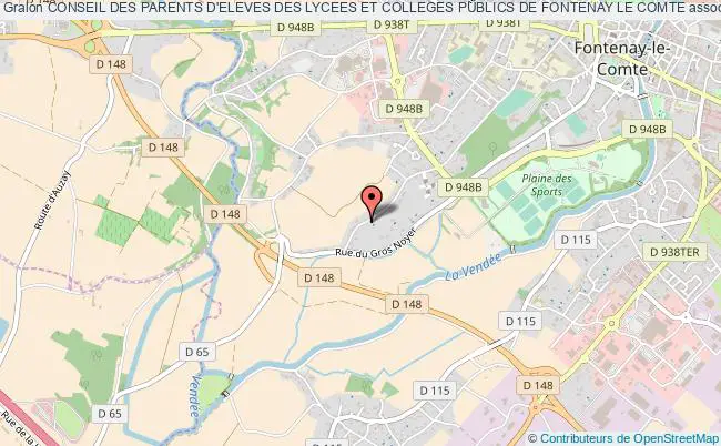 plan association Conseil Des Parents D'eleves Des Lycees Et Colleges Publics De Fontenay Le Comte Fontenay-le-Comte