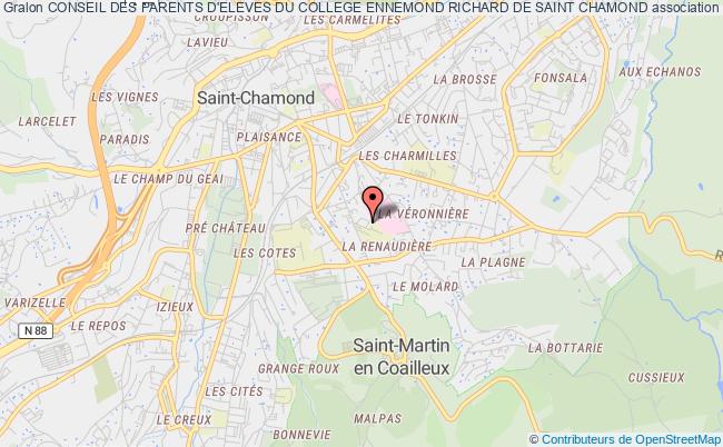 plan association Conseil Des Parents D'eleves Du College Ennemond Richard De Saint Chamond Saint-Chamond