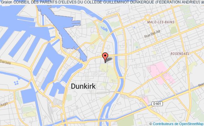 plan association Conseil Des Parents D'eleves Du College Guilleminot Dunkerque (federation Andrieu) Dunkerque