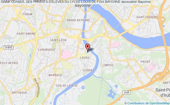 plan association Conseil Des Parents D'eleves Du Lycee Louis De Foix Bayonne Bayonne