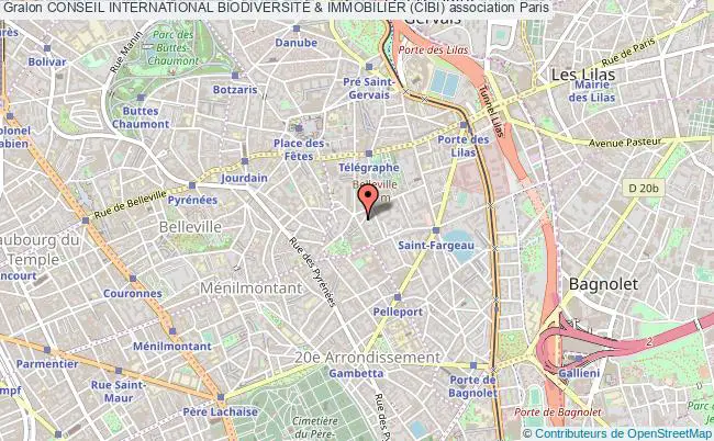 plan association Conseil International BiodiversitÉ & Immobilier (cibi) Paris 20e