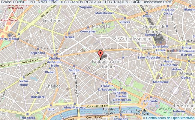 plan association Conseil International Des Grands Reseaux Electriques - Cigre Paris