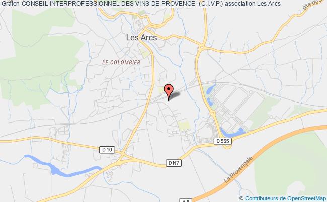 plan association Conseil Interprofessionnel Des Vins De Provence  (c.i.v.p.) Les   Arcs