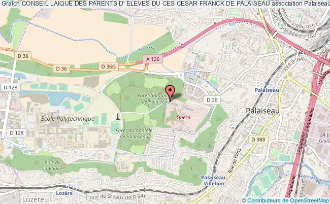 plan association Conseil Laique Des Parents D' Eleves Du Ces Cesar Franck De Palaiseau Palaiseau